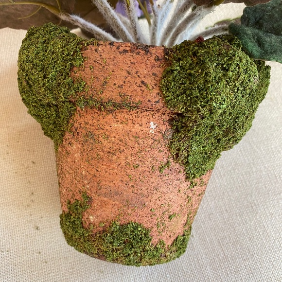 Beautiful Faux African Violet in Terracotta Pot - Picture 4 of 6